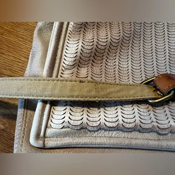 Free People Scalloped Messenger Bag with two handles - Picture 11 of 13